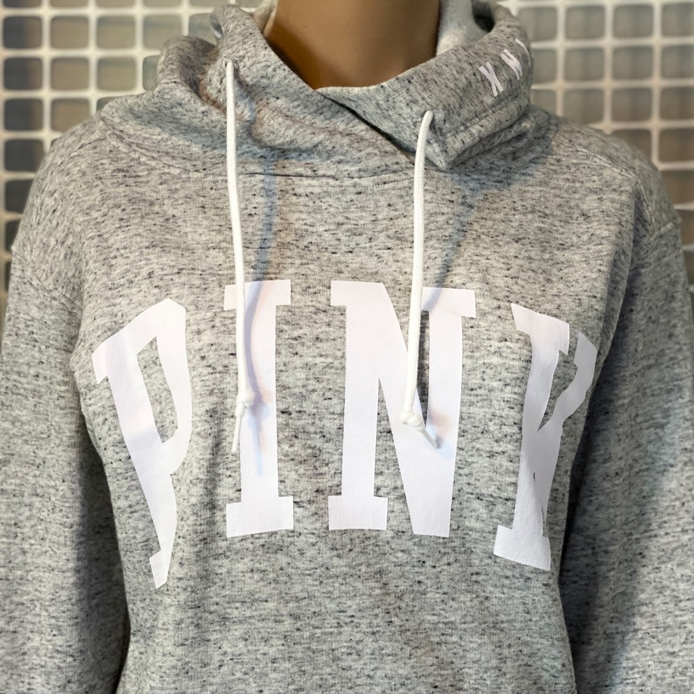 PINK Victoria's Secret Gray Hoodie Sweater